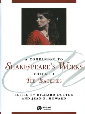 cover image of A Companion to Shakespeare's Works, Volume I